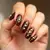 Brown Stiletto Abstract Nails for September 2025