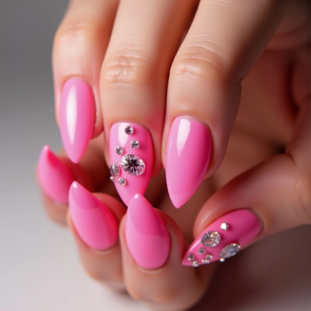 Decoding White Nail Polish on TikTok + Cyberpunk Hot Pink Design!