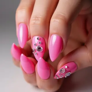 Decoding White Nail Polish on TikTok + Cyberpunk Hot Pink Design!