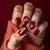 Vintage Maroon Cube Edge Nails for Fall: A Luxurious Look