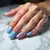 Toe Nail Colors for Dark Skin: Sky Blue Squoval Summer Nails