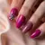 Fiery Fuchsia Fall Nails: A Gothic Aesthetic