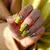 Lime Green Square Toe Nails for Fall 2025!