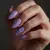 Purple Arrowhead Nails for Dark Skin Tones | Spring Aesthetic