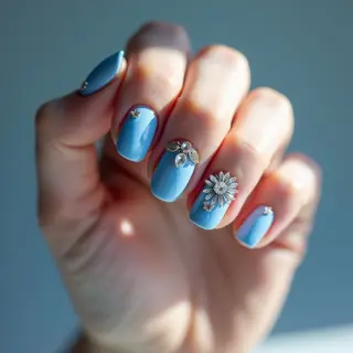 The Royals' Nail Colour: Royal Blue Winter Nails