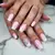 Baby Pink Pearl French Tip Coffin Nails for Winter 2024