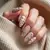 Nude Almond Nails with Glitter – Winter 2024 Trend