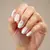 Winter White Foil French Manicures for 2025