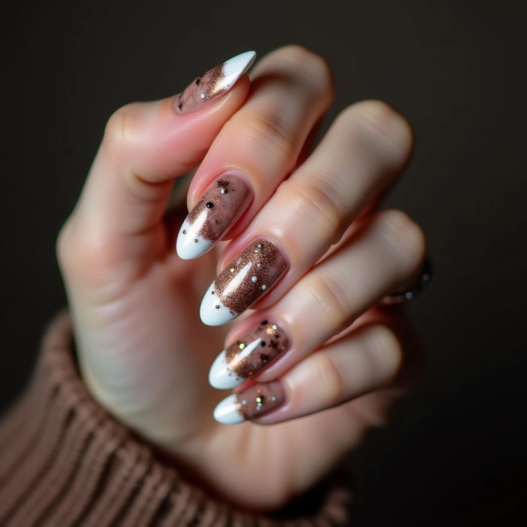 Rose Gold French Tip Nails: Short & Stunning Designs