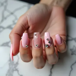 Classy Sheer Pink Square Nails for Fall Parties