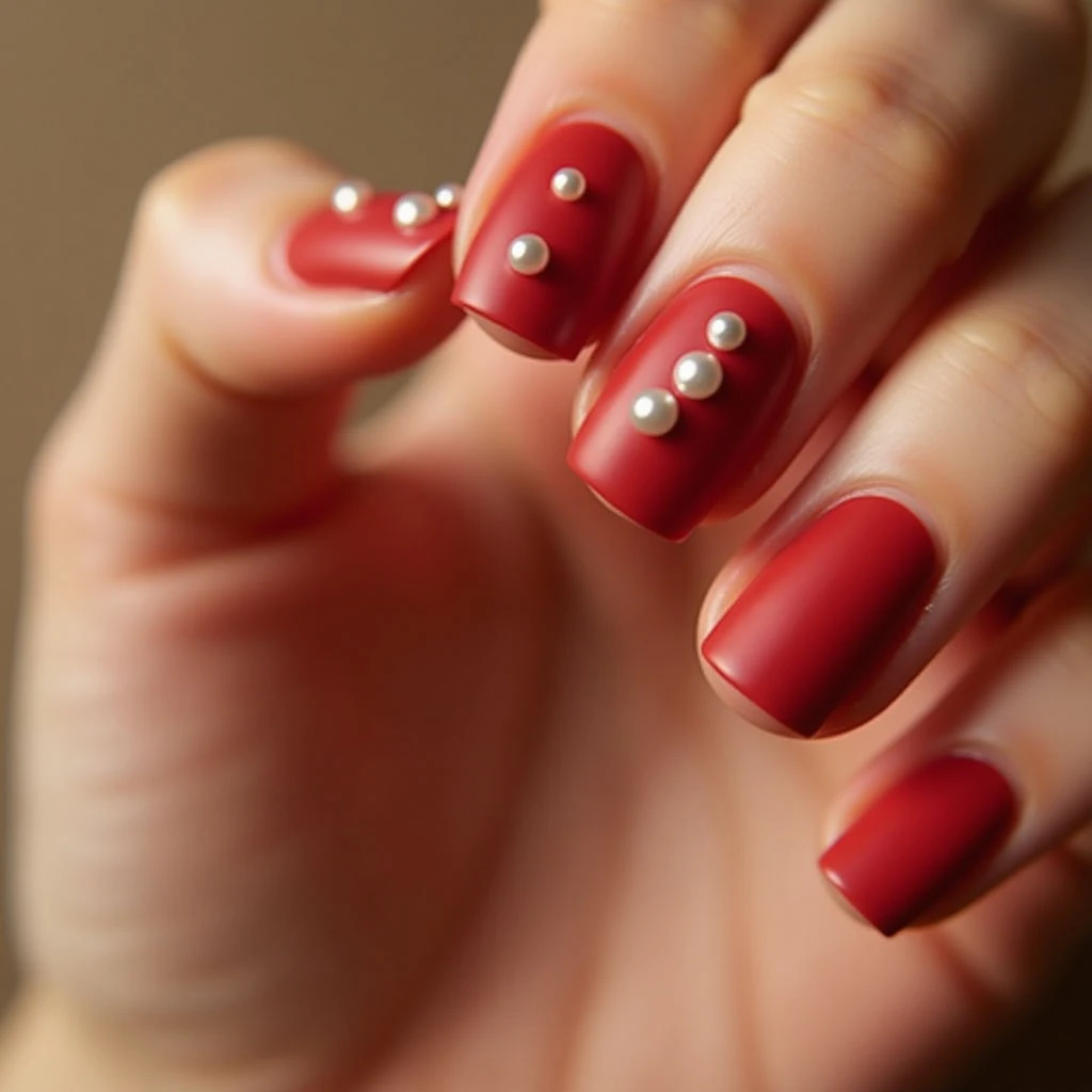 Platinum Chrome Pearl Effect Nails: A Vintage Minimalist Dream