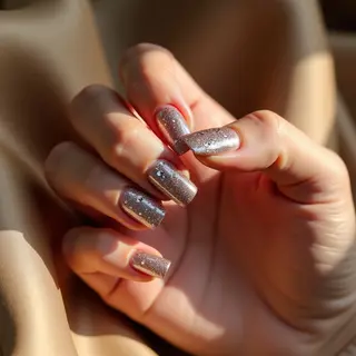 Chrome & Watery Nails for January & February