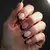 Short Chrome French Tip Acrylic Nails: Gothic Spring Style