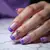 Little Girl French Tips with Purple Chrome Magic!