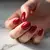 Cherry Red Speckled Nails for Spring | Simple & Stunning