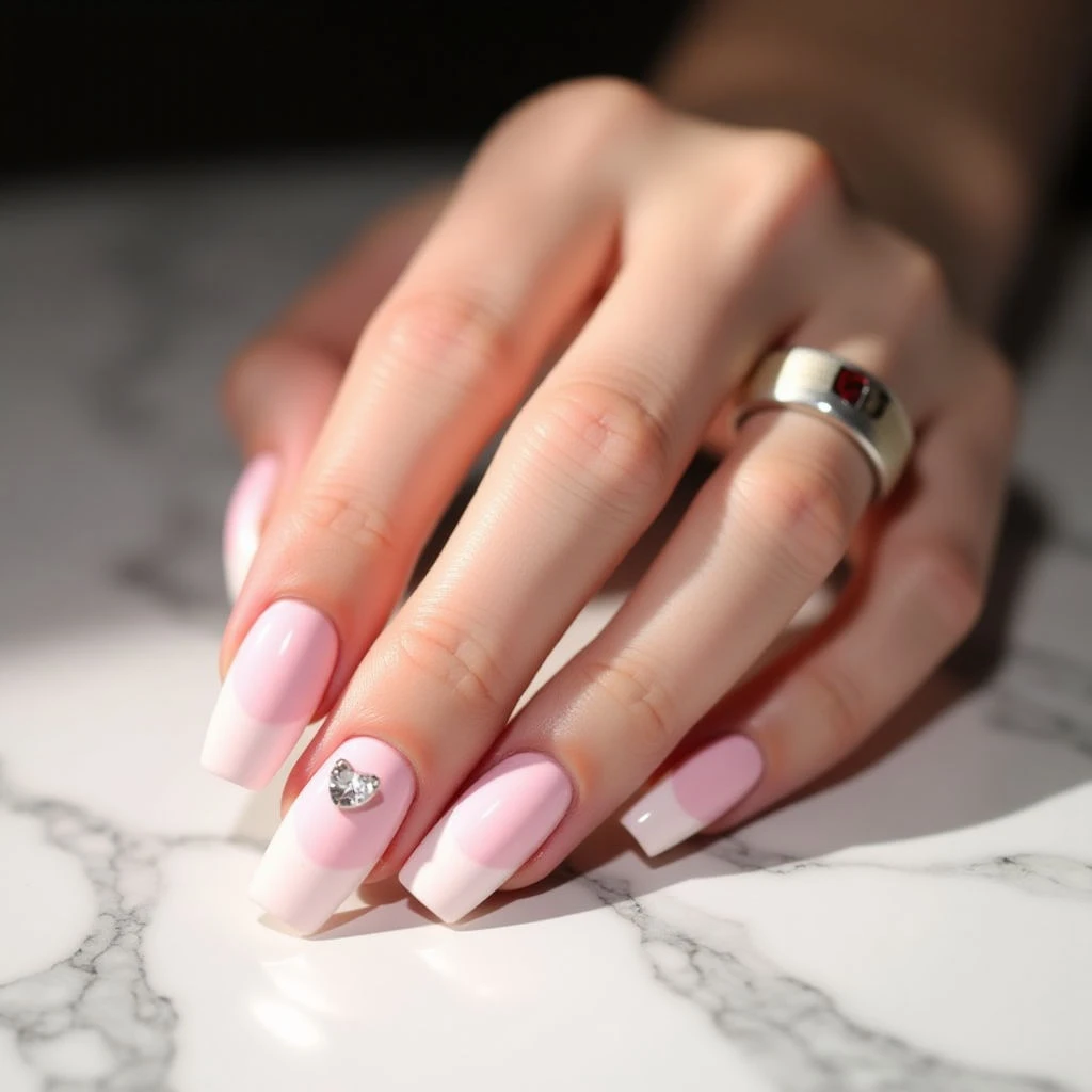 Baby Pink Thanksgiving Nails: Squoval Gradient Designs for 2025